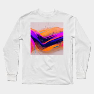 Minimal Abstract Lines #1 Long Sleeve T-Shirt